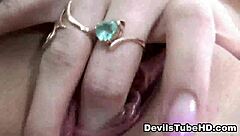 I can't believe this sexy blonde teen babe is fingering her self so hard, it's amazing