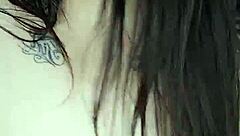 girl chats and touches for boyfriend