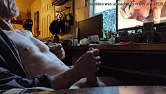 watching xvideos while i cum from solo masturbation