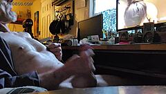watching xvideos while i cum from solo masturbation