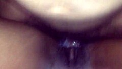 ebony amateur gets facial in backseat