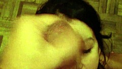 Drinking the hot cum load!