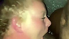 i feel the deepthroat blowjob on this big black cock, interracial bbw action with fat cumshot