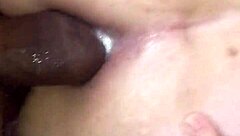 blonde woman in anal scene with gaping