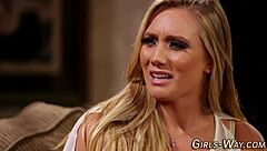 Stunning lesbian babes in threesome with oral, fingering, and tribbing masturbation