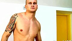 Dudes in gay porn action