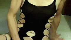 hot belgian milf says, 'i'm fingering myself in lingerie'