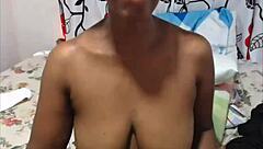 Mature latina Judy shows off her big hairy ass