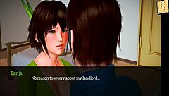 My new family in cartoon anime game