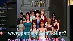 My new family in cartoon anime game