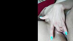 Latina Milf Masturbates Silently While He Doesn't Notice Her Arousal