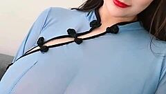 Pretty vietnamese girl masturbates and fucks hard