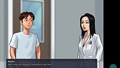 Busty blonde roxxy roleplays in shower with big tits and horny pussy