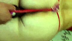 Old cuckold watches his hotwife get fucked hard