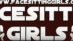 Blonde Facesitting Pussy on Face.