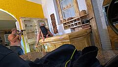 I love Caroline Moraes' backstage blowjob