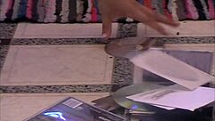 Detailed POV view of feet fetish actions with close-ups and interactions