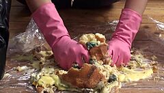 Detailed POV view of feet fetish actions with close-ups and interactions