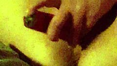 Liz fucks herself with dildo while you watch