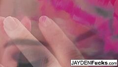 Jayden Decides To Play With Her Amazing Pussy Solo Masturbation Babe Pornstar Ass Tits Brunette Nude