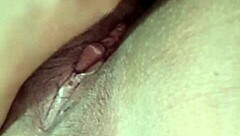 Delicious pussy gets covered in cum