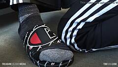 Stretching him out bareback and loading him up