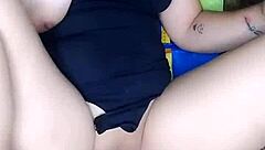 chica enjoys masturbating with toys and dildo