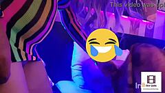 Caught watching Marina Gold's porn! Peruvian couple gets steamy