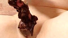 Want To See Japanese Gay Cooking Chocolate Banana? It's Amateur Fun With Penis Play