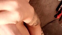 Intriguing German solo masturbation with monster cock, homemade cumshot in 2020.