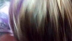 blonde go deep with blowjob and cum for girlfriend