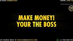 Blonde Babe Blows Black-Haired Latina