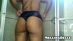 Mellinabelle's sensual bath time and intimate climax