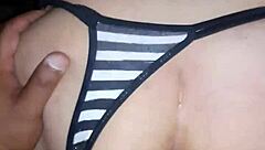 Penetrating my wife's big ass feels amazing. Her moans drive me wild.