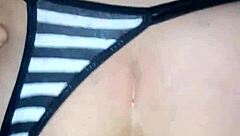 Penetrating my wife's big ass feels amazing. Her moans drive me wild.