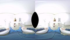 Lena Nitros engages in hardcore office sex in VR