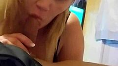 Dirty blonde slut cheats with intense passion