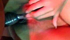 Amateur shows off big black cock