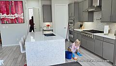 Teen Cleaner Pounded By Owner's Big Black Cock!