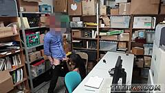 STRIP THAT COP HARDCORE! interracial uniform ripped in wild striptease