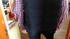 Naughty housewife welcomes her fuck buddy for intense homemade fucking session with deepthroat and riding