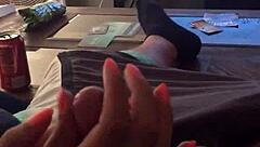 trimmed video of handjob and masturbation session