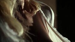 European Babe Rips Clothes In Striptease Performance