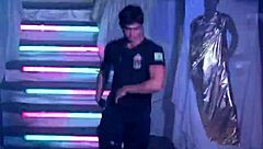 Handsome Brazilian Stripper Rips Clothes in Seductive Tease