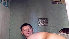 Latina Amateur Masturbates Soccer Player's Monster Cock Before Swallowing Cum in Her Mouth