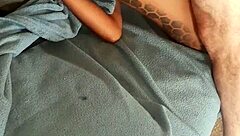 Black beauty gets a facial from white stud in interracial sex video