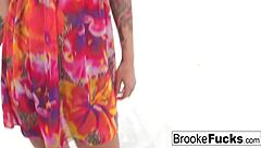 do you want to watch brooke brand get naughty in her fun summer dress?