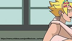 Boruto and Hanabi clash in steamy hentai action scene