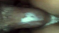 Ebony wife riding that big black cock in POV style