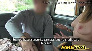 Real Orgasmic Sex in a Fake taxi for Cash